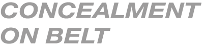 CONCEALMENT ON BELT