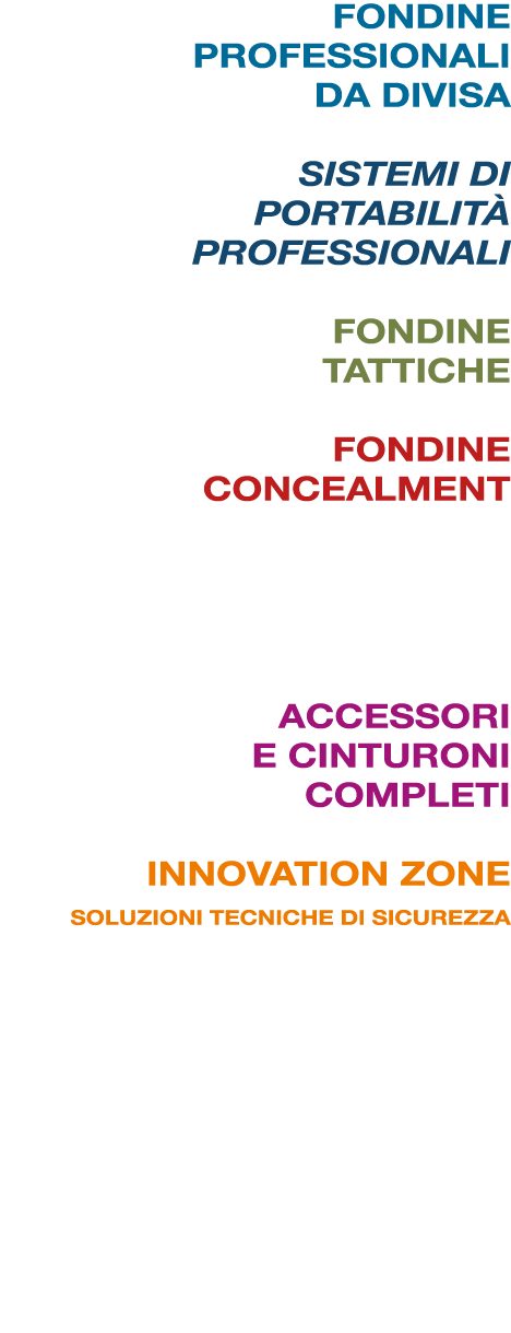 FONDINE PROFESSIONALI DA DIVISA SISTEMI DI PORTABILIT PROFESSIONALI FONDINE TATTICHE FONDINE CONCEALMENT da cintura ...