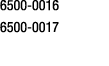 6500 0016 6500 0017